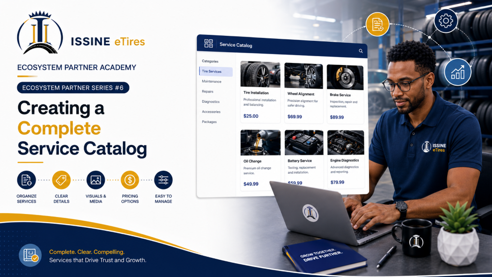 ISSINE eTires Ecosystem Partner Series #6: Creating a Complete Service Catalog
